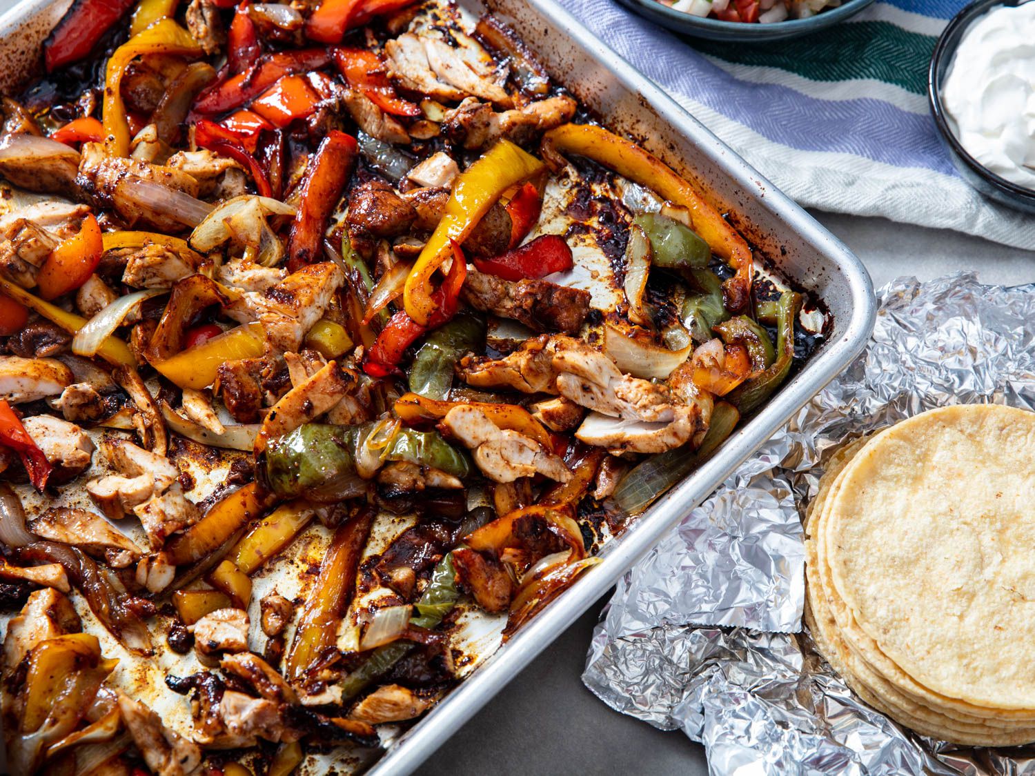 Sheet Pan Chicken Fajitas Recipe | Just Among Friends