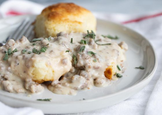 Buttermilk Biscuits & Sausage Gravy